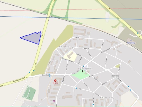 Голям парцел до главен път в кв. Ботунец - 0