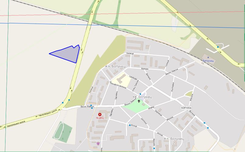 Голям парцел до главен път в кв. Ботунец - 0