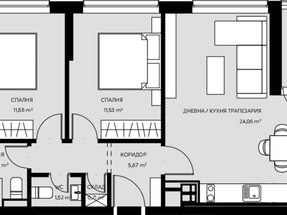 3-стаен - София, Кръстова Вада - 0