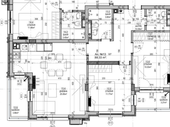 3-стаен - София, Манастирски Ливади - 0