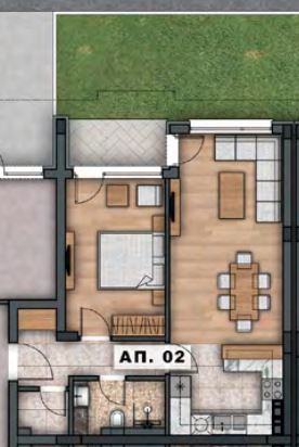 Дувстаен апартамент безпреход със собствен двор! Юг/Югозапад! - 0