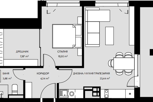2-стаен - София, Кръстова Вада - 0