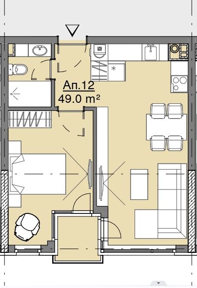 Южен Двустаен Апартамент в Малинова Долина! Среден Етаж!-0 Южен Двустаен Апартамент в Малинова Долина! Среден Етаж! - 0