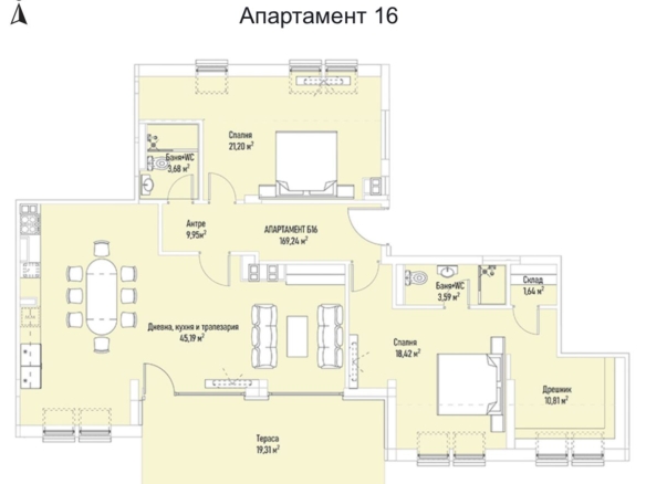3-стаен - София, Лозенец - 0