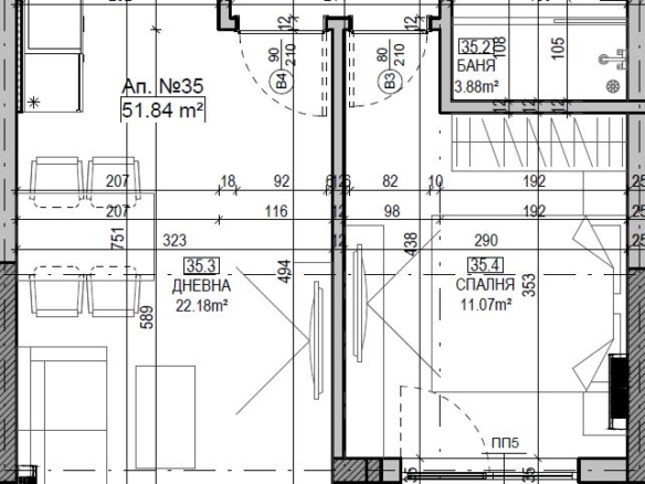 2-стаен - София, Манастирски Ливади - 0