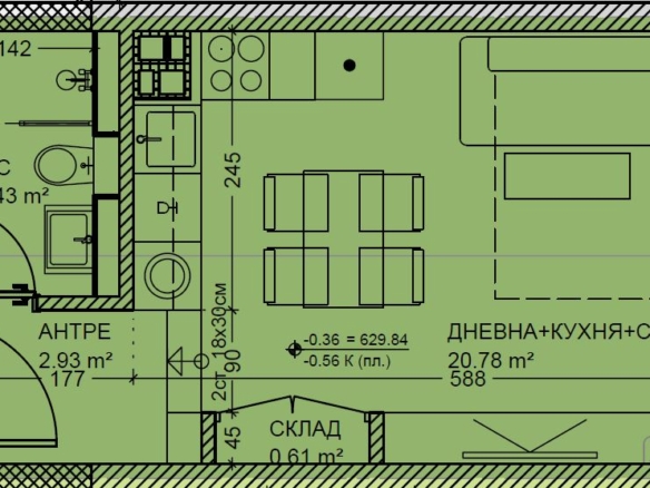 1-стаен - София, Студентски Град - 0